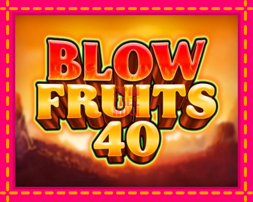 Stroj Blow Fruits 40 so zaujímavou mechanikou