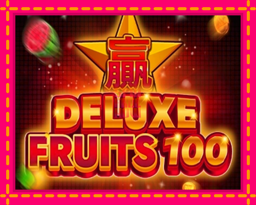 Stroj Deluxe Fruits 100 so zaujímavou mechanikou