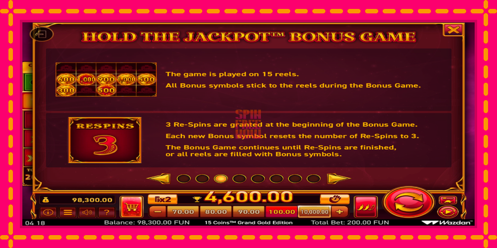 15 Coins Grand Gold Edition Score The Jackpot hrací automat s pohodlnými bonusmi, predstaviť si 5