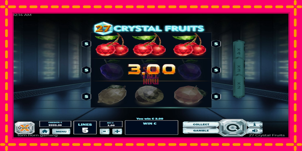 27 Crystal Fruits hrací automat s pohodlnými bonusmi, predstaviť si 3