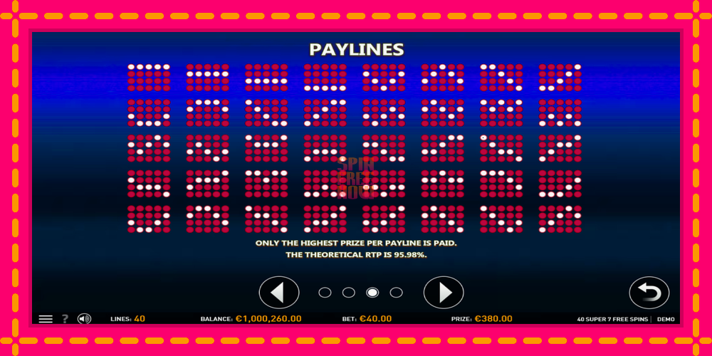 40 Super 7 Free Spins hrací automat s pohodlnými bonusmi, predstaviť si 7