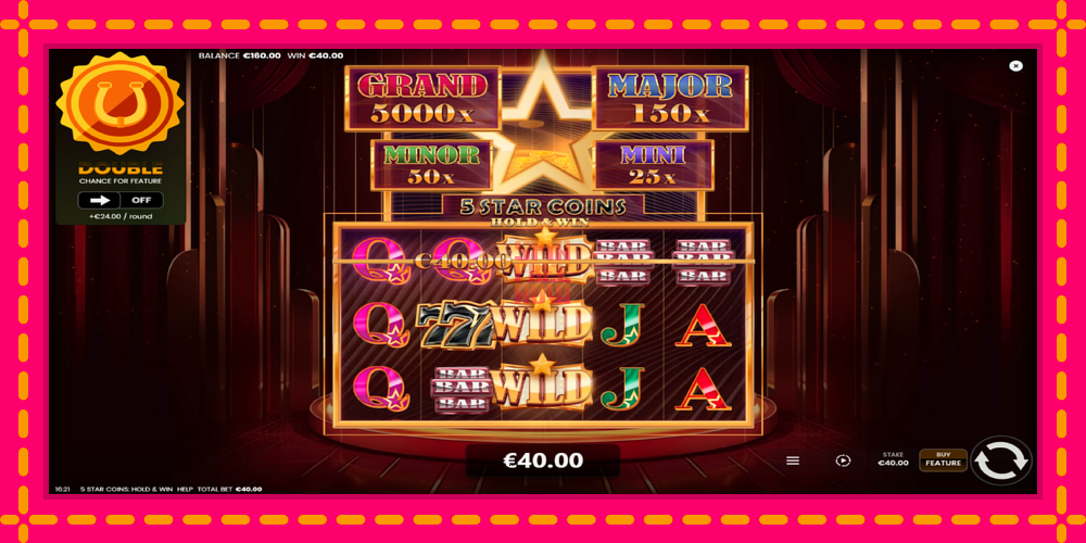 5 Star Coins: Hold & Win hrací automat s pohodlnými bonusmi, predstaviť si 4