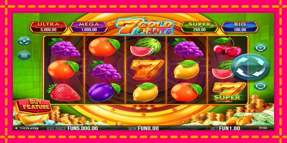 7 Gold Fruits hrací automat s pohodlnými bonusmi, predstaviť si 2