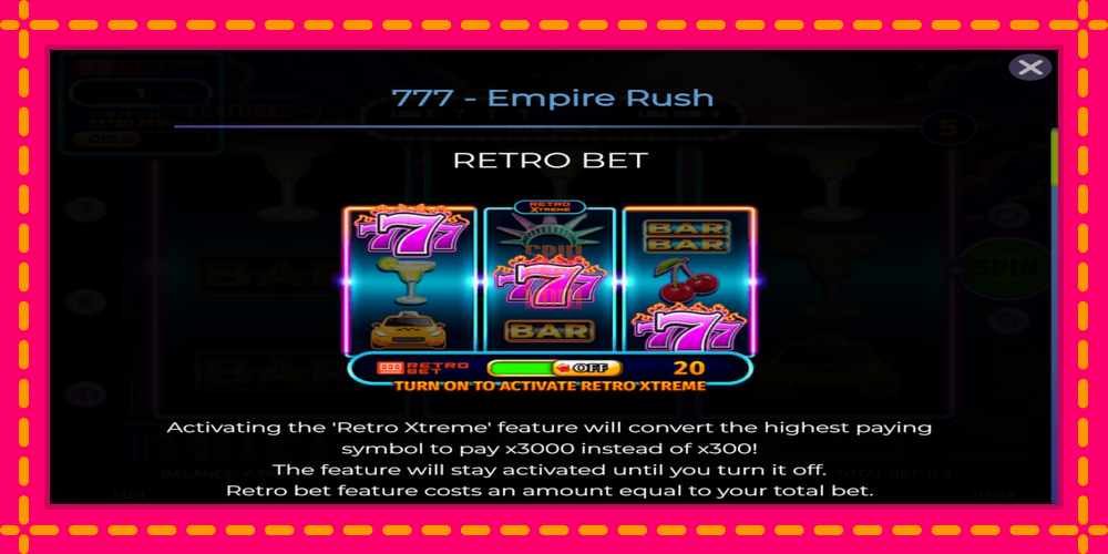 777 Empire Rush hrací automat s pohodlnými bonusmi, predstaviť si 4