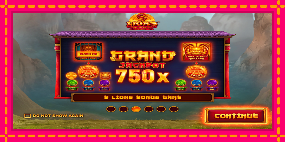 9 Lions: Hold The Jackpot hrací automat s pohodlnými bonusmi, predstaviť si 1