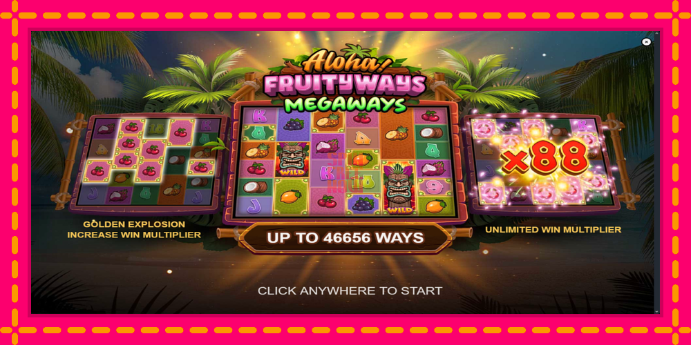 Aloha! Fruityways hrací automat s pohodlnými bonusmi, predstaviť si 1