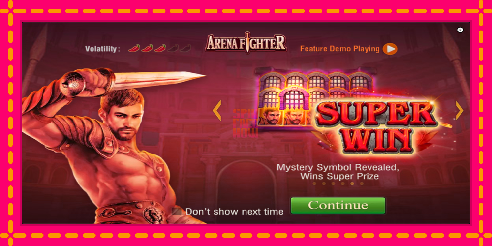 Arena Fighter hrací automat s pohodlnými bonusmi, predstaviť si 1