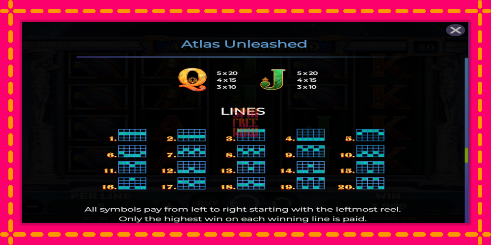 Atlas Unleashed hrací automat s pohodlnými bonusmi, predstaviť si 7