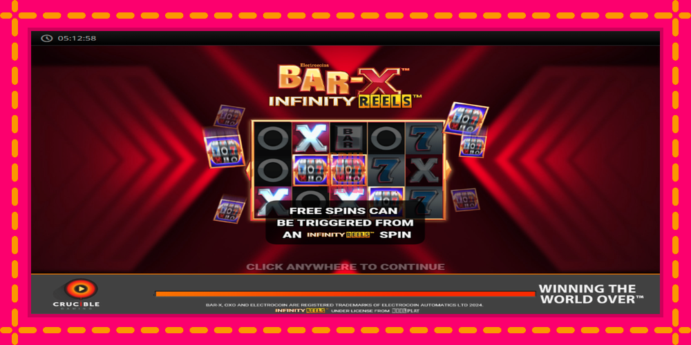 Bar-X Infinity Reels hrací automat s pohodlnými bonusmi, predstaviť si 1