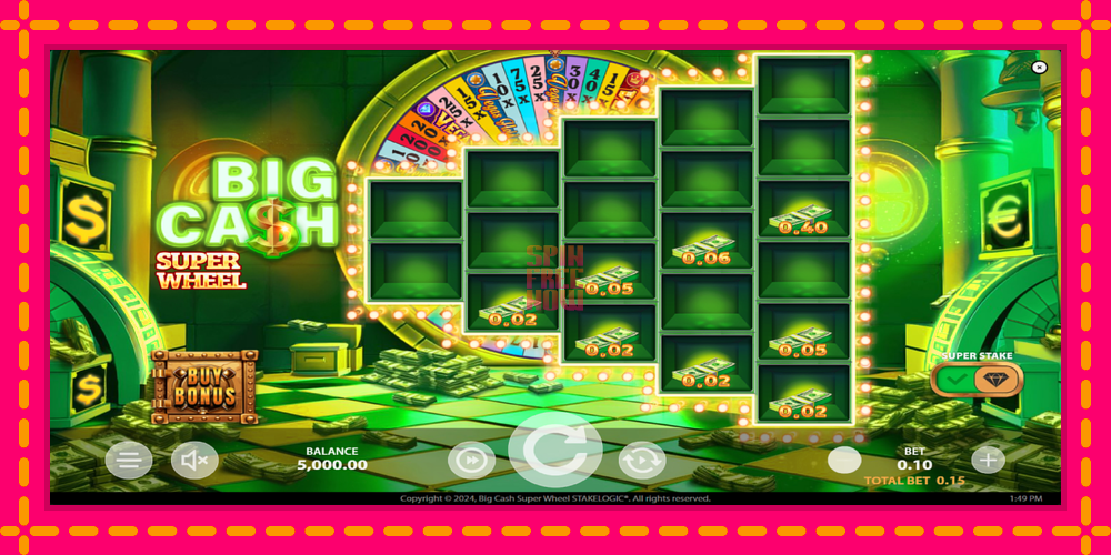 Big Cash Super Wheel hrací automat s pohodlnými bonusmi, predstaviť si 2