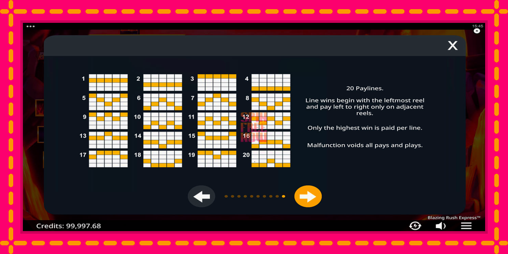 Blazing Rush Express hrací automat s pohodlnými bonusmi, predstaviť si 7