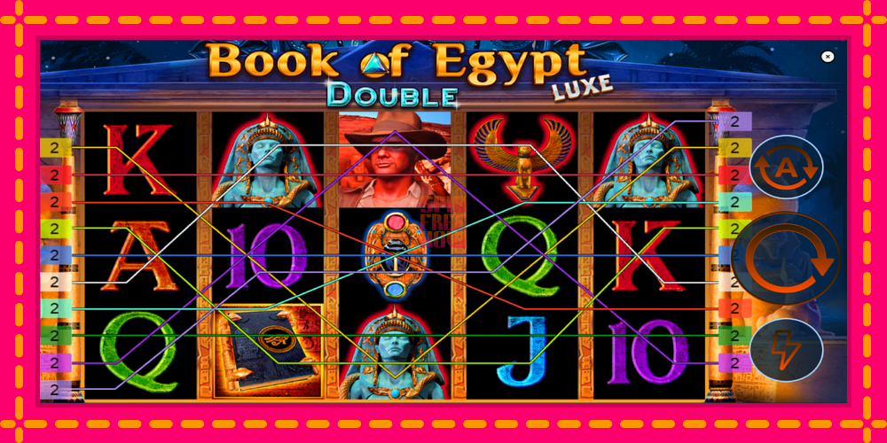 Book of Egypt Double Luxe hrací automat s pohodlnými bonusmi, predstaviť si 1