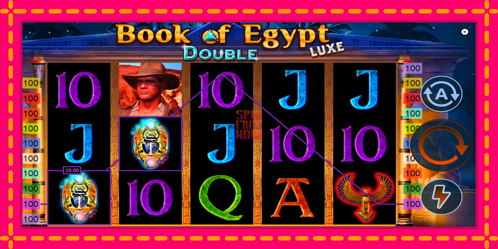 Book of Egypt Double Luxe hrací automat s pohodlnými bonusmi, predstaviť si 3