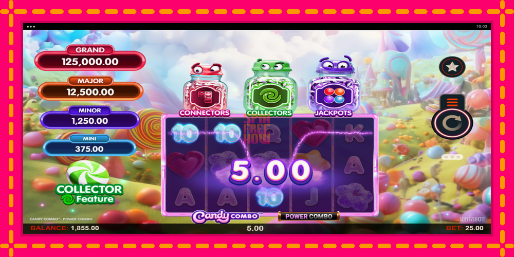 Candy Combo Power Combo hrací automat s pohodlnými bonusmi, predstaviť si 4