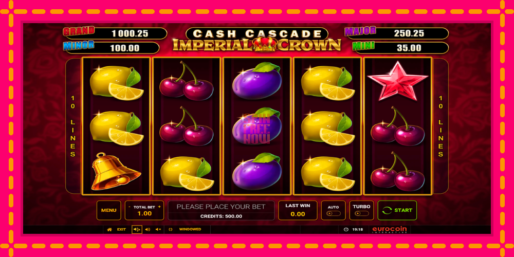 Cash Cascade Imperial Crown hrací automat s pohodlnými bonusmi, predstaviť si 1