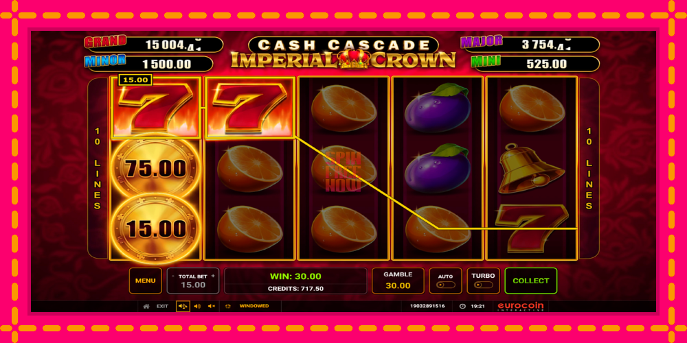 Cash Cascade Imperial Crown hrací automat s pohodlnými bonusmi, predstaviť si 3