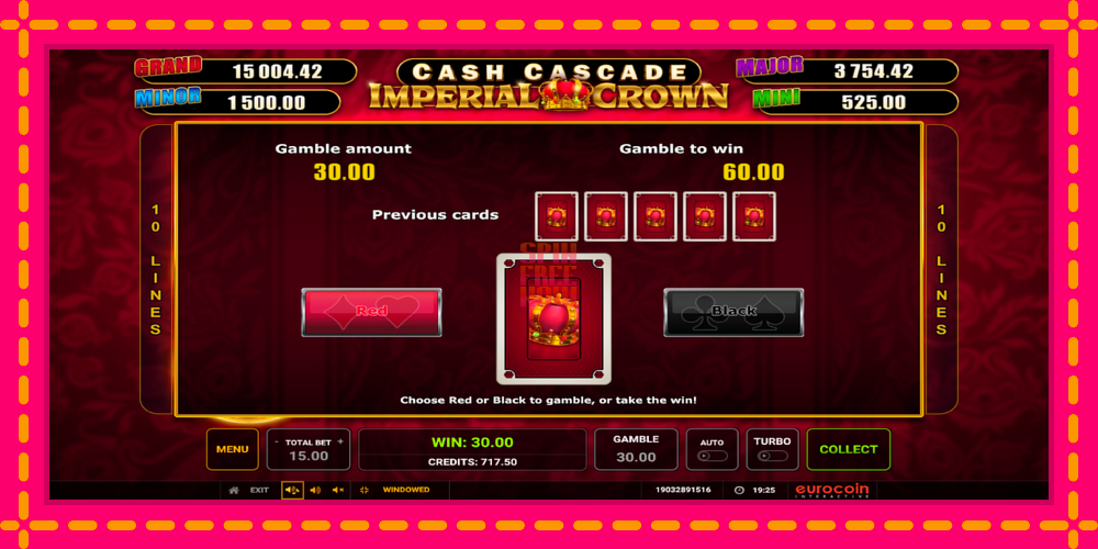 Cash Cascade Imperial Crown hrací automat s pohodlnými bonusmi, predstaviť si 4