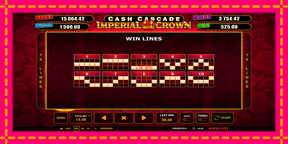 Cash Cascade Imperial Crown hrací automat s pohodlnými bonusmi, predstaviť si 6