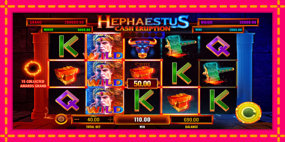 Cash Eruption Hephaestus hrací automat s pohodlnými bonusmi, predstaviť si 4