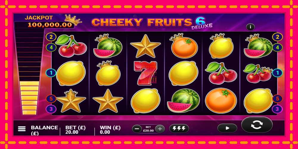 Cheeky Fruits 6 Deluxe hrací automat s pohodlnými bonusmi, predstaviť si 4