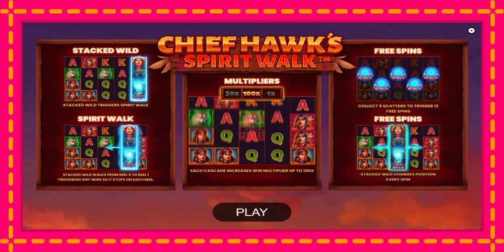 Chief Hawk’s Spirit Walk hrací automat s pohodlnými bonusmi, predstaviť si 1