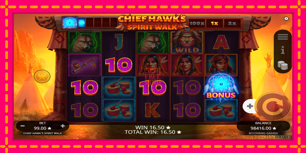 Chief Hawk’s Spirit Walk hrací automat s pohodlnými bonusmi, predstaviť si 3