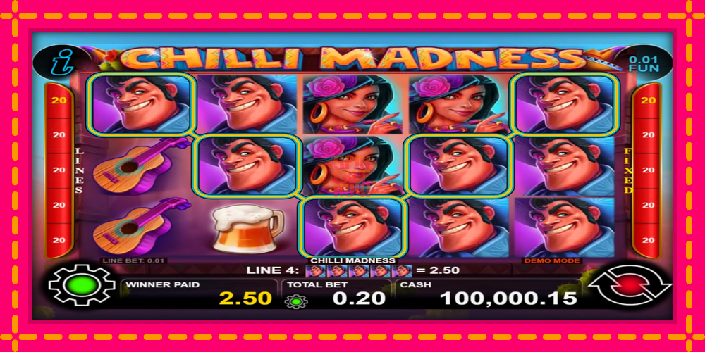 Chilli Madness hrací automat s pohodlnými bonusmi, predstaviť si 2