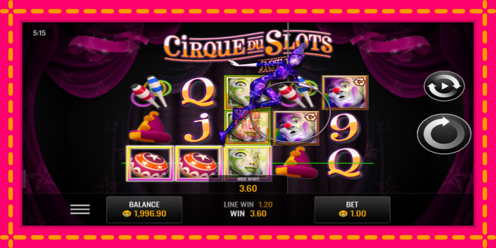 Cirque du Slots hrací automat s pohodlnými bonusmi, predstaviť si 2