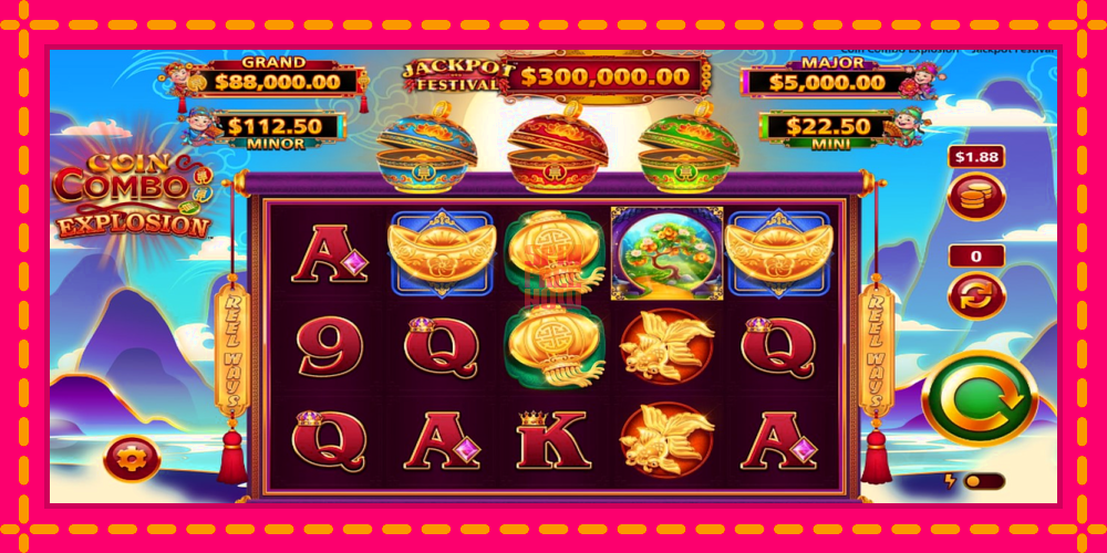 Coin Combo Explosion Jackpot Festival hrací automat s pohodlnými bonusmi, predstaviť si 1