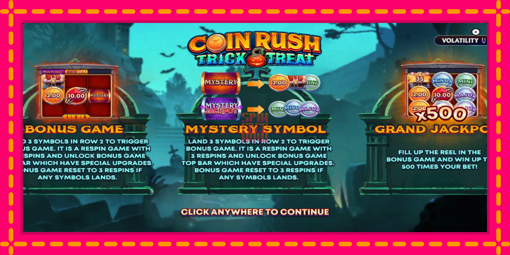 Coin Rush: Trick o Treat hrací automat s pohodlnými bonusmi, predstaviť si 1