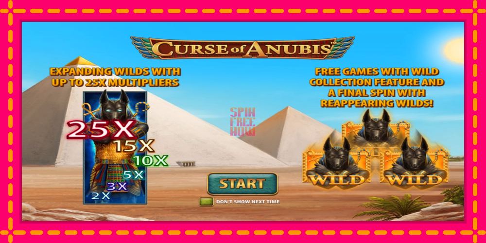 Curse of Anubis hrací automat s pohodlnými bonusmi, predstaviť si 1