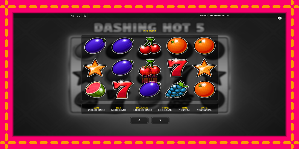 Dashing Hot 5 hrací automat s pohodlnými bonusmi, predstaviť si 7