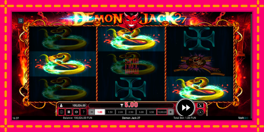 Demon Jack 27 hrací automat s pohodlnými bonusmi, predstaviť si 7