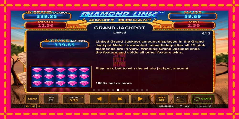 Diamond Link: Mighty Elephant hrací automat s pohodlnými bonusmi, predstaviť si 4