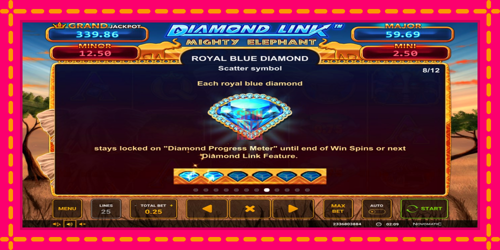 Diamond Link: Mighty Elephant hrací automat s pohodlnými bonusmi, predstaviť si 6