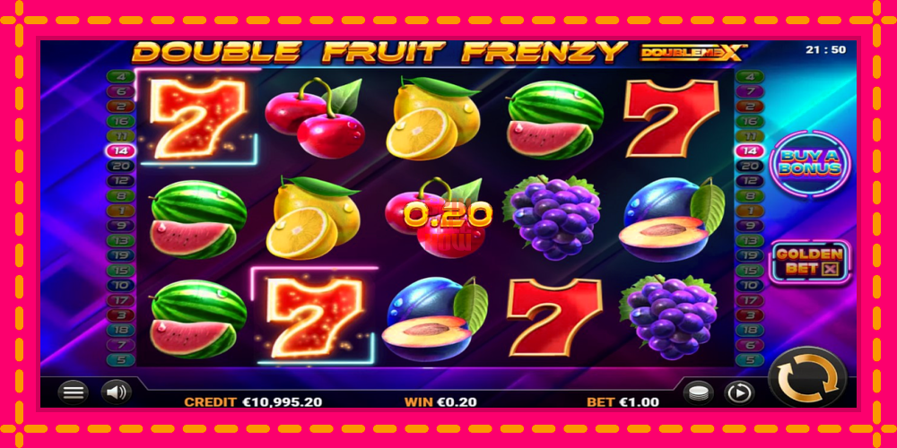 Double Fruit Frenzy DoubleMax hrací automat s pohodlnými bonusmi, predstaviť si 2