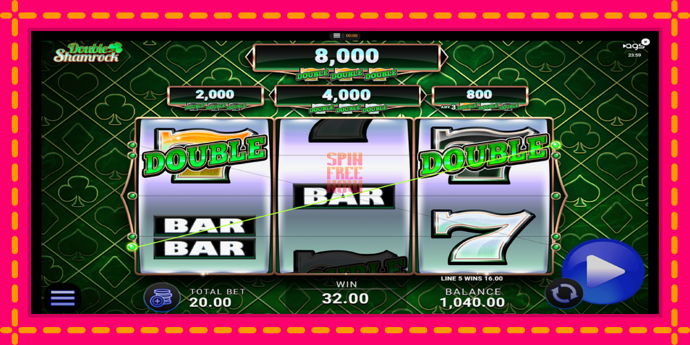 Double Shamrock hrací automat s pohodlnými bonusmi, predstaviť si 4