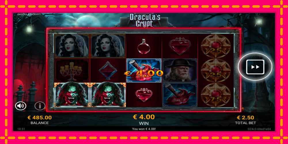 Draculas Crypt hrací automat s pohodlnými bonusmi, predstaviť si 3