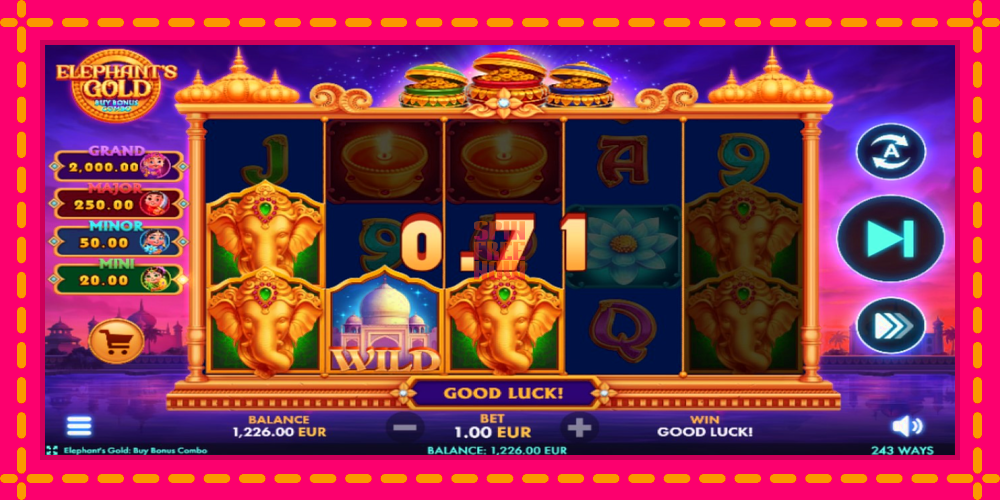 Elephants Gold Buy Bonus Combo hrací automat s pohodlnými bonusmi, predstaviť si 3