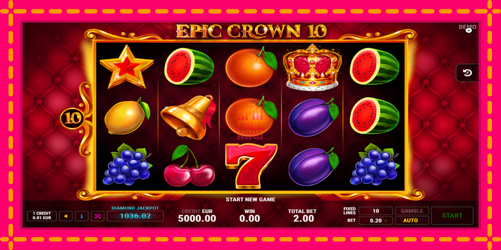 Epic Crown 10 hrací automat s pohodlnými bonusmi, predstaviť si 1