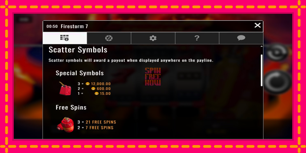 Firestorm 7 hrací automat s pohodlnými bonusmi, predstaviť si 3