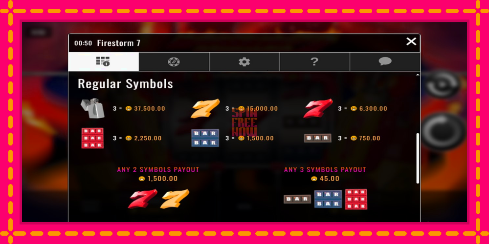 Firestorm 7 hrací automat s pohodlnými bonusmi, predstaviť si 4