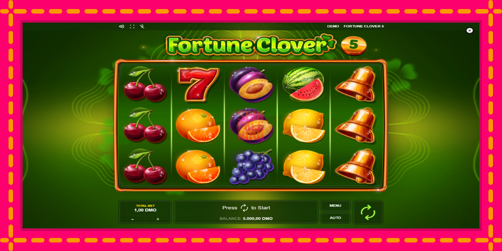 Fortune Clover 5 hrací automat s pohodlnými bonusmi, predstaviť si 1