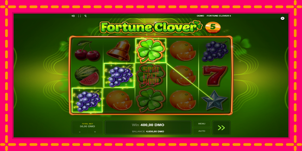 Fortune Clover 5 hrací automat s pohodlnými bonusmi, predstaviť si 3