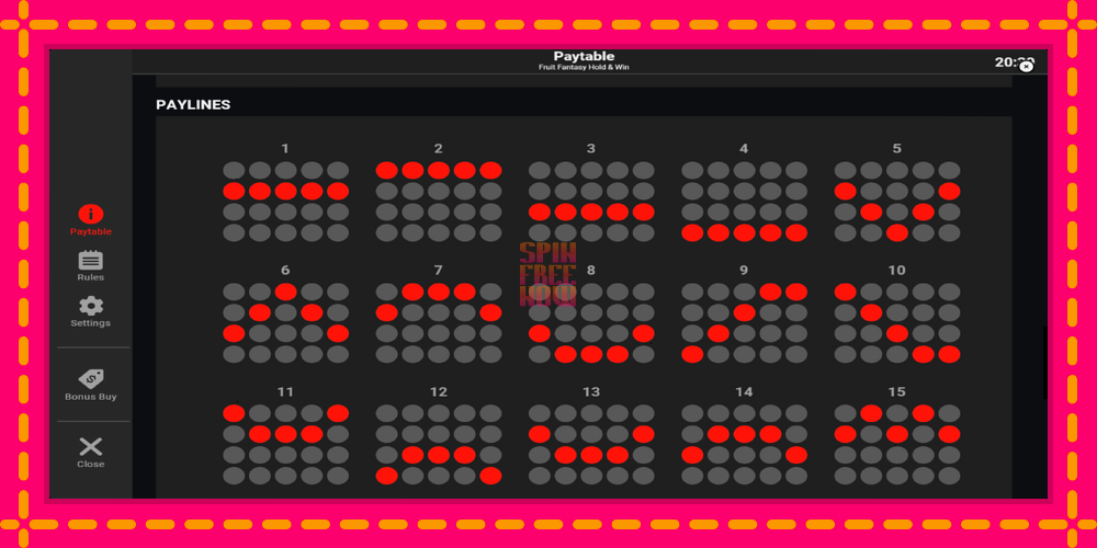 Fruit Fantasy Hold & Win hrací automat s pohodlnými bonusmi, predstaviť si 7