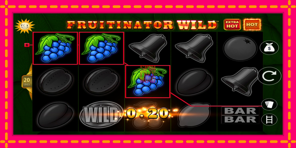 Fruitinator Wild hrací automat s pohodlnými bonusmi, predstaviť si 3