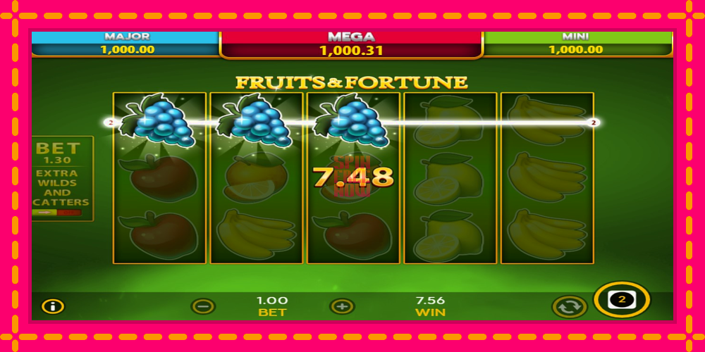 Fruits & Fortune hrací automat s pohodlnými bonusmi, predstaviť si 5