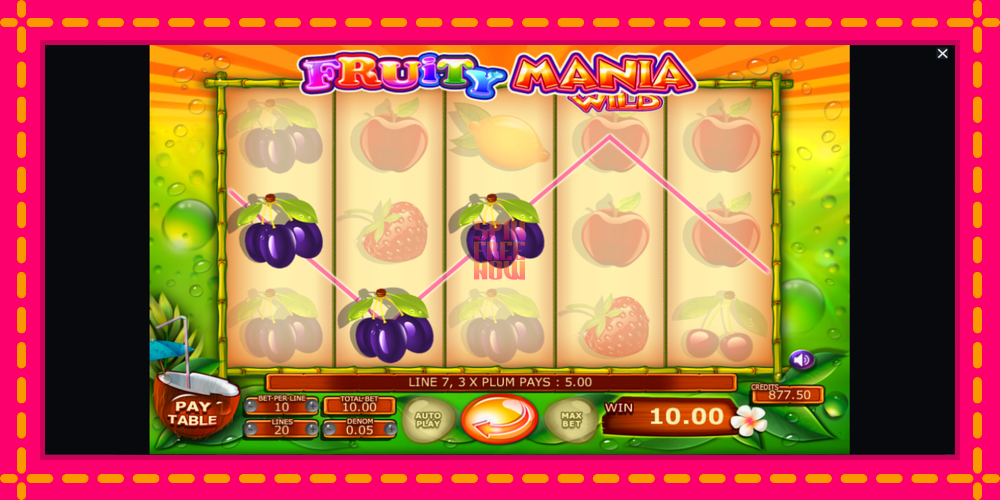 Fruity Mania hrací automat s pohodlnými bonusmi, predstaviť si 4