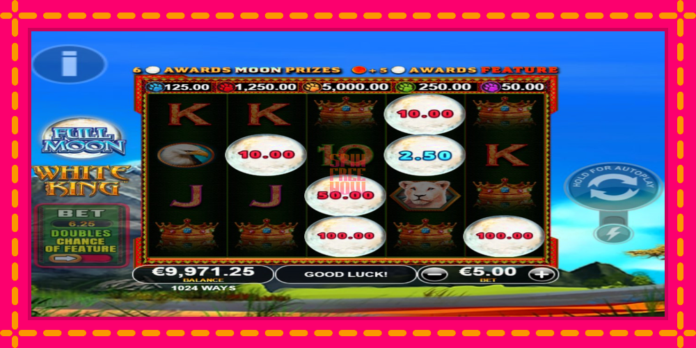 Full Moon: White King PowerPlay Jackpot hrací automat s pohodlnými bonusmi, predstaviť si 3