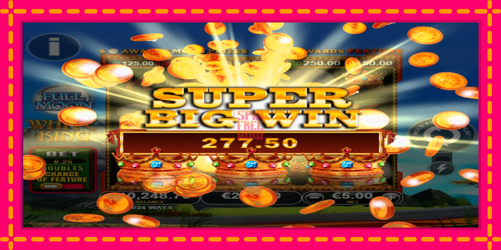 Full Moon: White King PowerPlay Jackpot hrací automat s pohodlnými bonusmi, predstaviť si 5